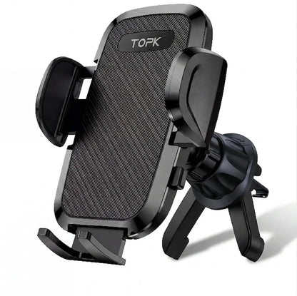 support telephone voiture grille aeration compact rotatif 360