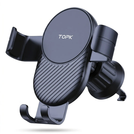 support téléphone grille d'aération topk