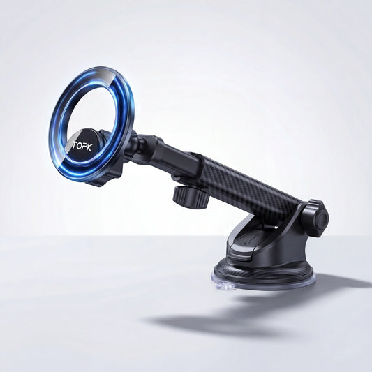 support téléphone voiture magnétique pare brise incliné