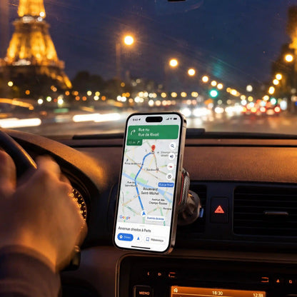 support telephone voiture magnetique grille aeration rotation 360 degrés réglage angle
